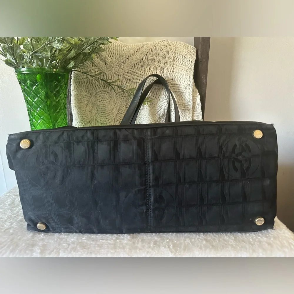 Chanel Black Travel Line Tote